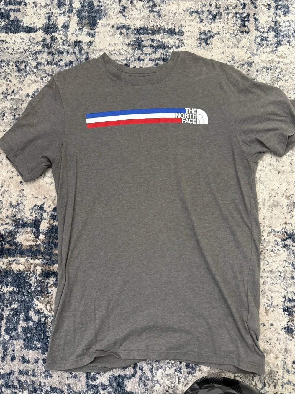 The North Face Men’s Dark Gray Logo Short Sleeve Tee